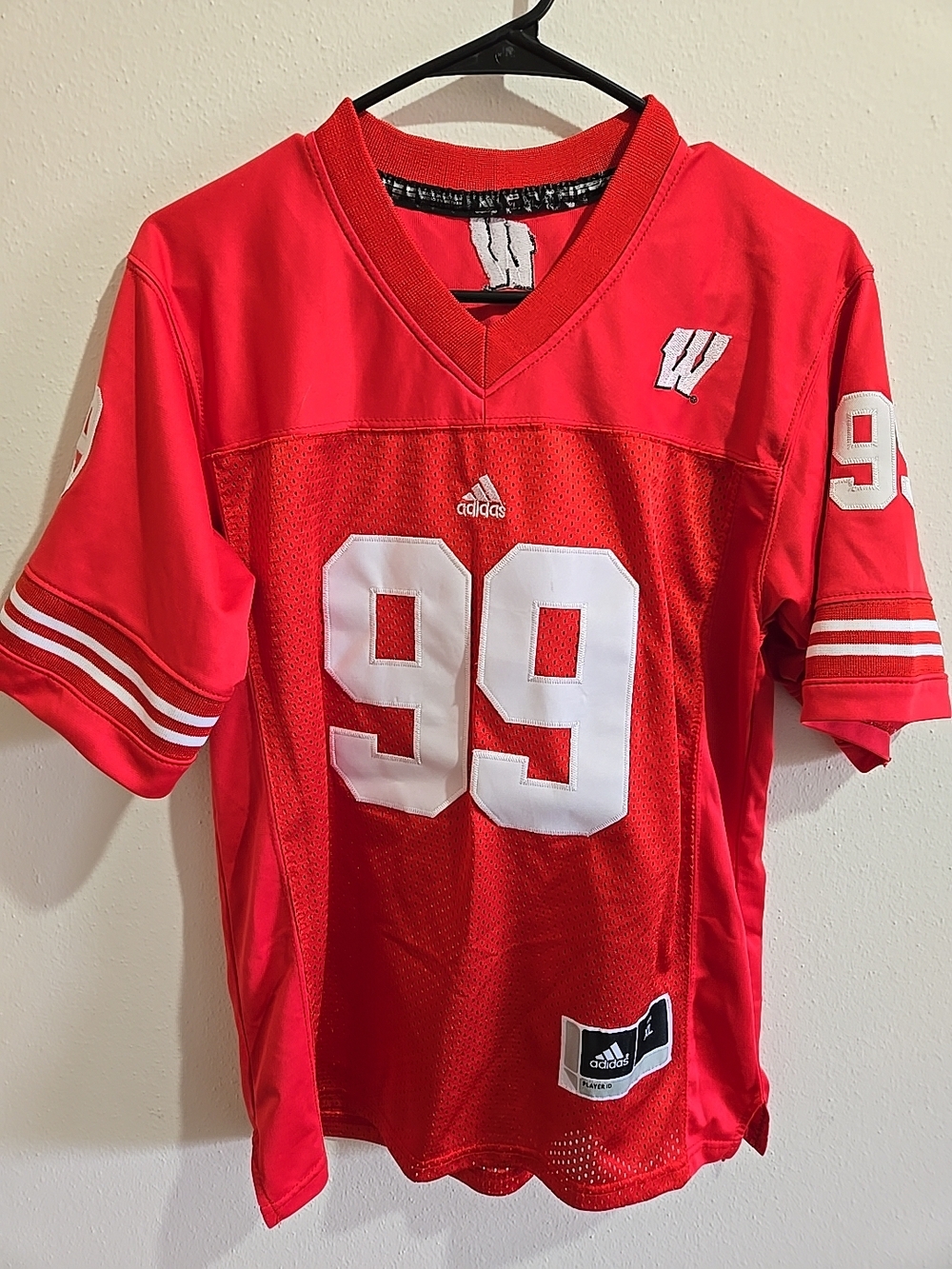 JJ WATT Wisconsin Adidas XL  Football Jersey #99 Embroidered Vented